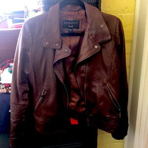 Bernardo genuine leather jacket in small